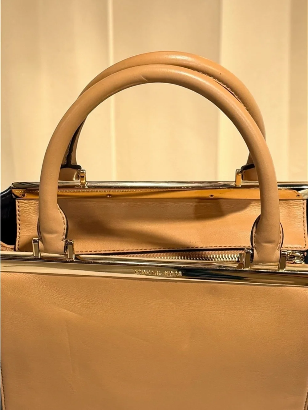 Michael Kors Medium Vivianne Satchel Leather Colorblock